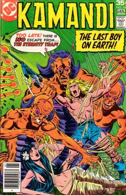 Kamandi 54 - The Last Boy On Earth - Monsters - Woman - Stuck - Web