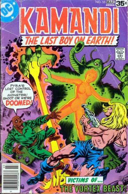 Kamandi 55 - The Last Boy On Earth - Pyra - Monster - Dog Man - Elephant Trunk