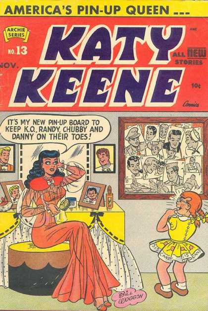 Katy Keene 13 - Americas Pin-up Queen - Mirror - Vanity Dresser - Photos - Its My New Pin-up Board To Keep Ko Randy Chubby And Danny On Their Toes