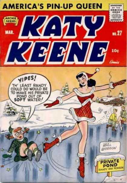 Katy Keene 27 - Pond - Skates - Ice - Snow - Skaters