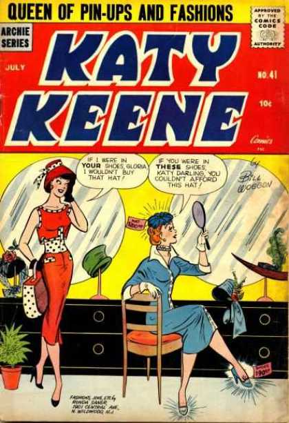 Katy Keene 41 - Approved By The Comics Code Authority - Archie Series - No41 - Moon - Bag