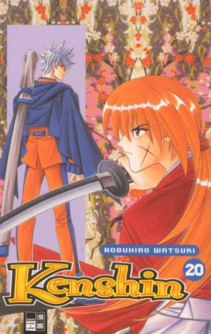 Kenshin 20 - Sword - Flower - Nobuhird Watsuki - Red - Hair