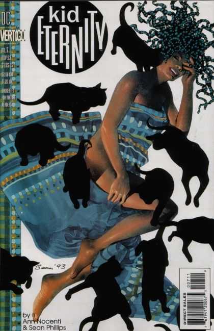 Kid Eternity 7 - Woman - Cat Shadow - Towel - Wig - Ann Nocenti