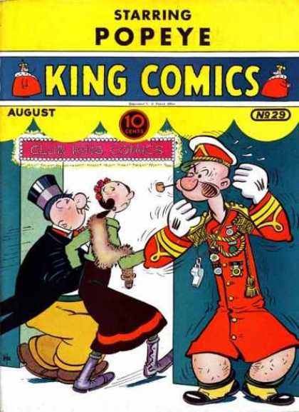 King Comics 29 - Starring Popeye - Cigar - He Caught The Girl - Hat - Dressing