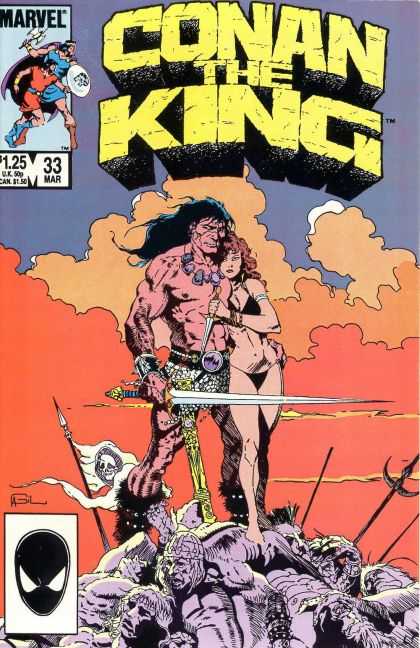 King Conan 33 - Woman - Bikini - Sword - Muscles - Mountain Of Bodies