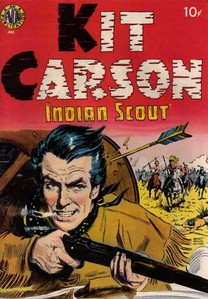 Kit Carson 1 - Indian Scout - 10 Cents - Arrow - Gun - Weapon