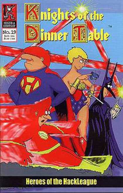 Knights of the Dinner Table 19 - Hackleague - Superman - Wonderwoman - Batman - The Flash