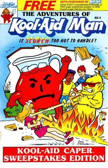 Kool-Aid Man 4 - Ice Cubes - Fire - Fighting - Anger - Key