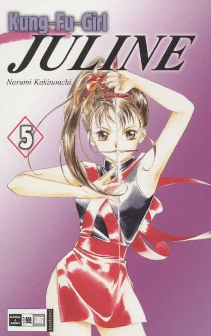Kung-Fu-Girl Juline 5 - Narumi Kakinochi - Volume 5 - Sword - Red Dress - Brown Eyes