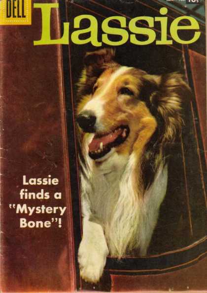 Lassie 38 - Dell - Dog - Mystery Bone - Rides - Joy