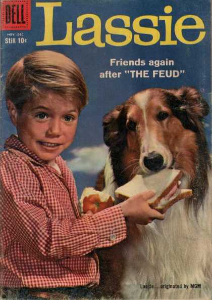 Lassie 43 - Friends Again - The Feud - Feeding Lassie Sandwich - Nov Dec - Red Plaid Shirt