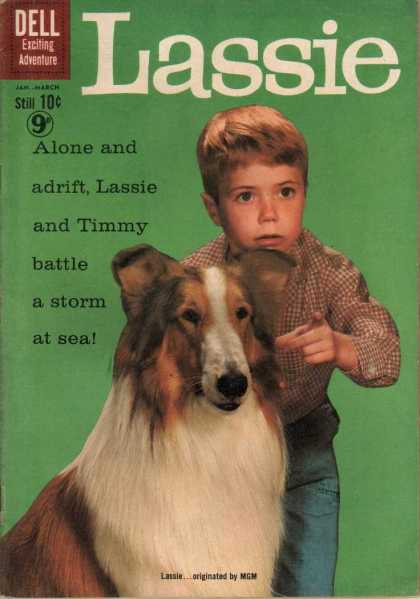 Lassie 52 - Alone And Adrift - Originated By Mgm - Exciting Adventure - Checkered Shirt - Battle A Storm At Sea