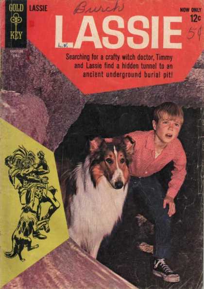 Lassie 61 - Gold Key - Lassie - Now Only 12c - Dog - Boy