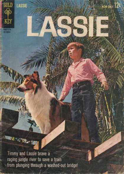 Lassie 63 - Collie - Boy - Tree - Dog - Deck