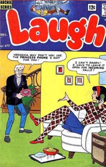 Laugh Comics 177 - Veronica - Mr Lodge - Phone - Sofa - Yellow