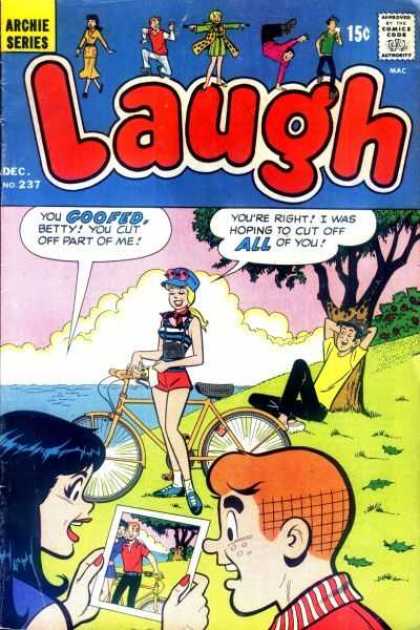 Laugh Comics 237 - Bike - Approved By The Comics Code - Archie Series - Woman - Man