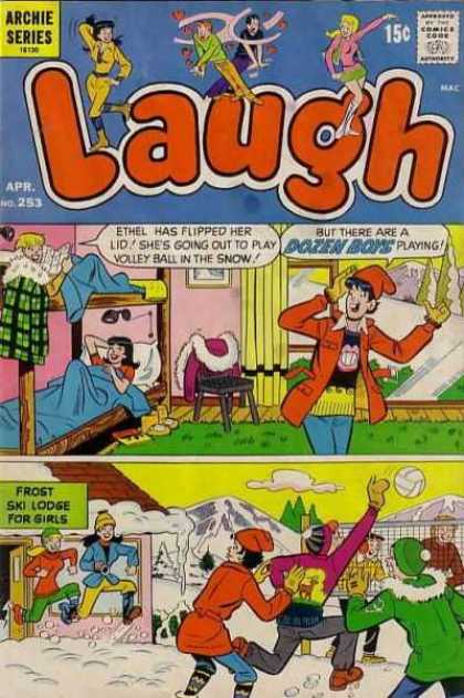 Laugh Comics 253 - Ethel - Veronica - Betty - Bunk Beds - Ski Lodge