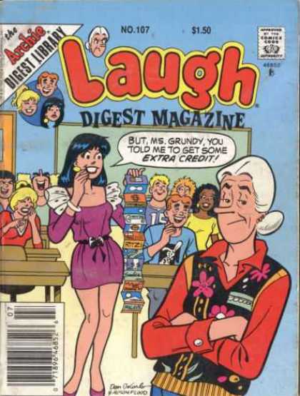 Laugh Digest 107 - Veronica - Classroom - Credit Cards - Ms Grundy - Desks
