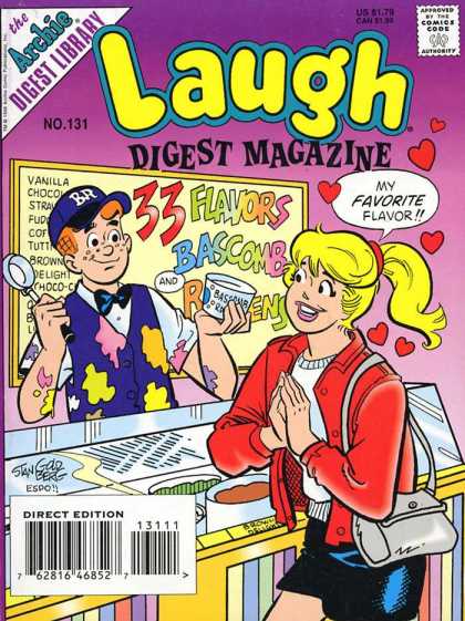Laugh Digest 131 - Ice Cream Parloe - Archie - Messy Server - Teen Romance - 33 Flavors