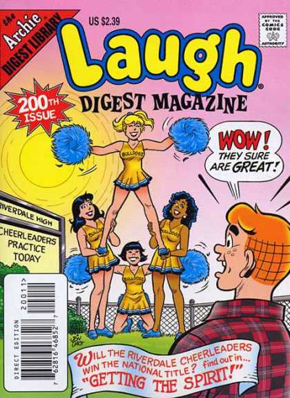 Laugh Digest 200 - The Archie Digest Library - Us 239 - 200th Issue - Wow The Sure Are Great - Getting The Spirit