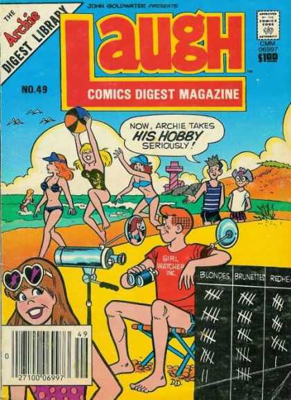 Laugh Digest 49 - The Archie Digest Library - Laugh Comics - Archie - John Goldwater - Beach