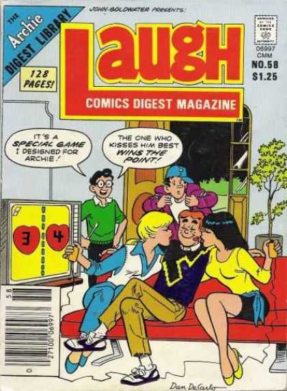 Laugh Digest 58 - Laugh Digest - Archie - Betty And Veronica - Smootching - Dilton Invention