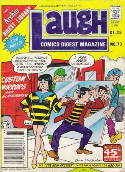 Laugh Digest 73 - Archie - John Goldwater - Custom Mirrors - Comb - Veronica