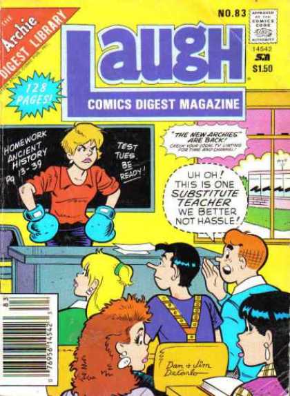 Laugh Digest 83 - Comics Code Authority - Speech Bubble - Archie - Betty - Chalkboard