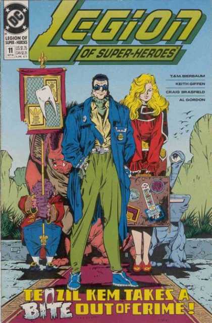 Legion of Super-Heroes (1989) 11 - Tooth - Al Gordon - Tom And Mary Bernbaum - Tenzil Kem Takes A Bite Out Of Crime - Keith Giffen - Keith Giffen