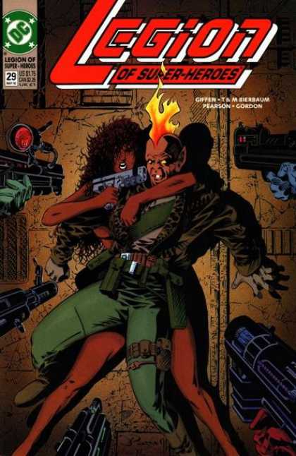 Legion of Super-Heroes (1989) 29 - Gun - Fire - Giffen - Pearson - Gordon - Jason Pearson