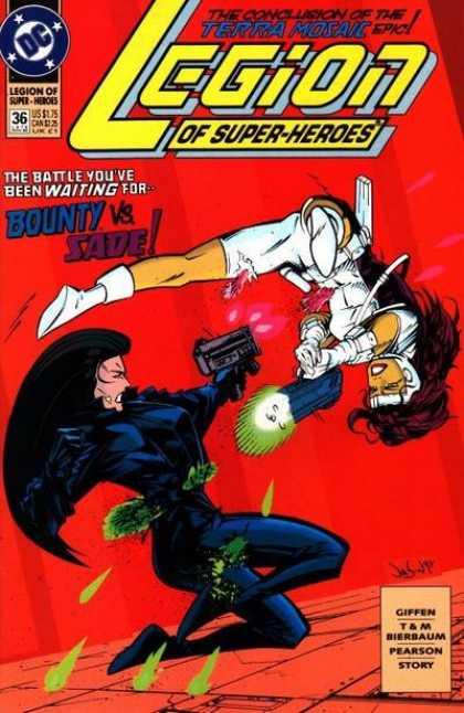 Legion of Super-Heroes (1989) 36 - Bounty - Sade - Epic - Terra Mosaic - Females - Jason Pearson