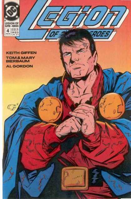 Legion of Super-Heroes (1989) 4 - Young Superheroes - Superman - Brainiac - Scruffy - Middle Aged - Keith Giffen