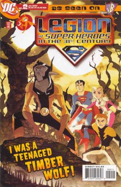Legion of Super-Heroes in the 31st Century 2 - As Seen On Wb Kids - I Was A Teenaged Timber Wolf - Superman - Werewolf - Forest