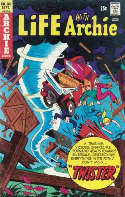 Life With Archie 161 - Red Car - Jughead - Twister - Betty - Destruction
