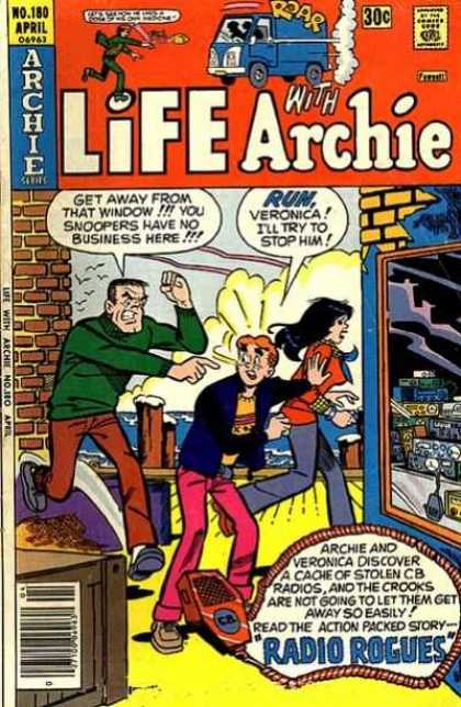 Life With Archie 180 - Archie - No 180 - Man Chasing Archie And Veronica - Vintage - Classic