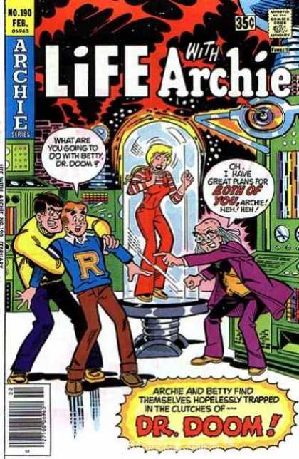 Life With Archie 190 - Dr Doom - Betty - Man - Professor - Woman