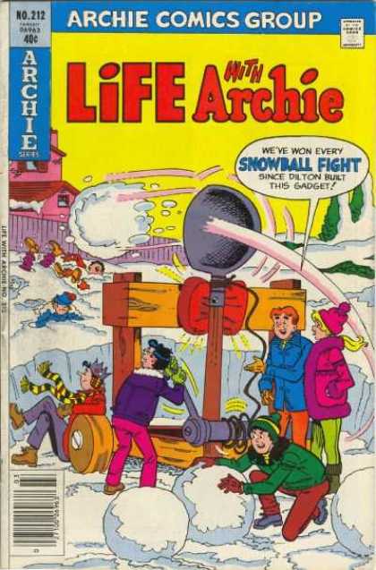 Trebuchet - Snowball Fight - Striped Scarf - Woolen Hat - Woolen Scarf Life With Archie 212 - Trebuchet - Snowball Fight - Striped Scarf - Woolen Hat - Woolen Scarf