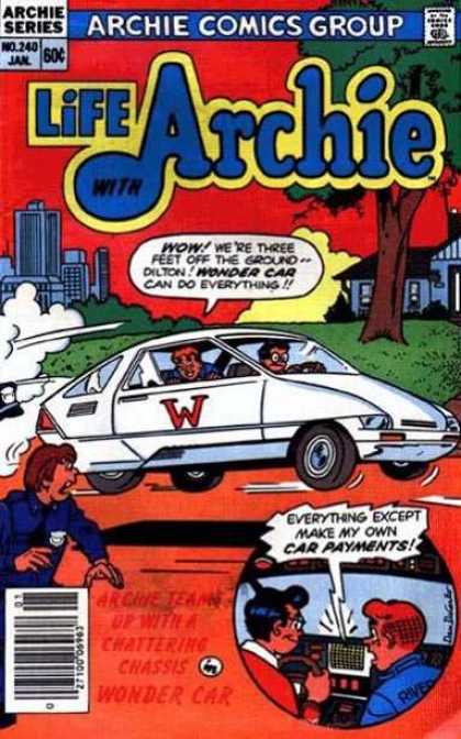 Archie Comics Group - No 240 Jan - 60 Cents - White Car Life With Archie 240 - Archie Comics Group - No 240 Jan - 60 Cents - White Car