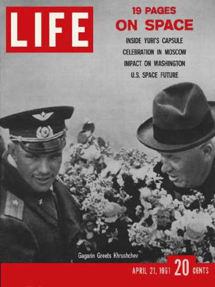 Life - Yuri Gagarin and Nikita Krushchev