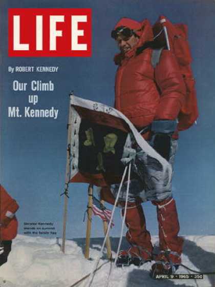 Life - Robert Kennedy on mountain summit