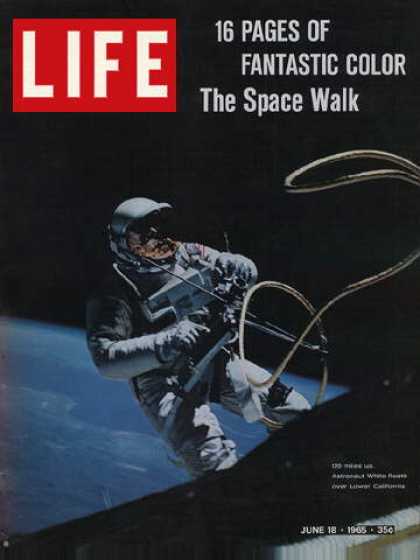 Life - Astronaut Ed White during spacewalk