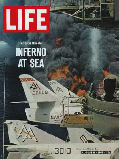 Life - U.S.S. Forrestal disaster