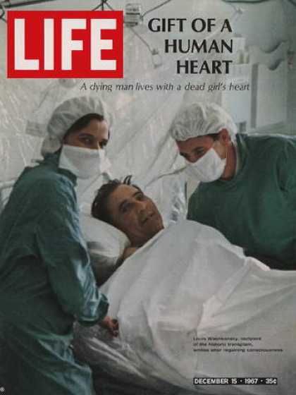 Life - Human heart recipient Joseph Washkansky