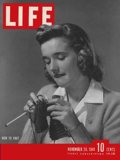 Life - Wartime knitting
