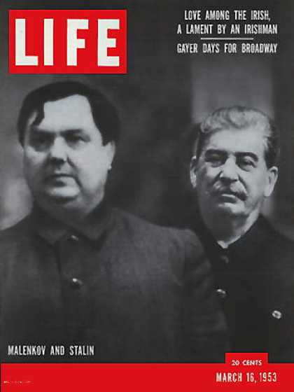 Life - Malenkov and Stalin