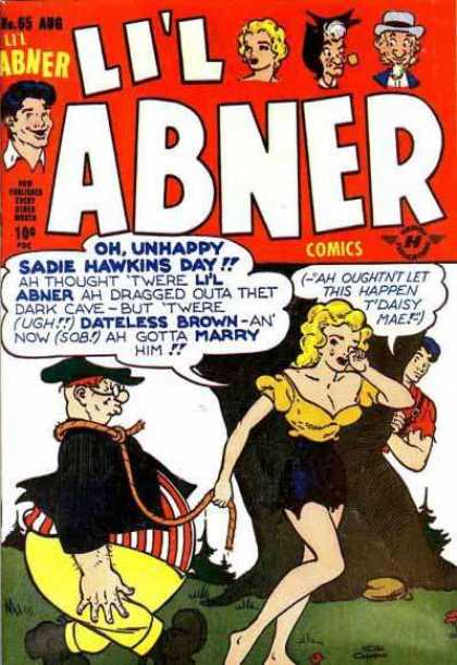 Li'l Abner 65 - Fat Boy - Tree - Rock - Grass - Blonde Hair