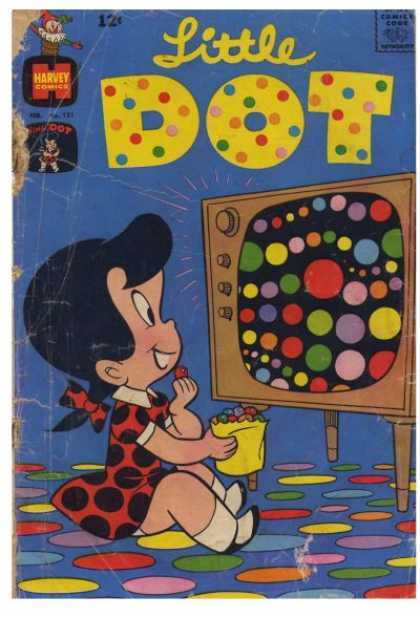 Little Dot 121 - Harvey Comics - Girl - Television - Polka Dots - Candy