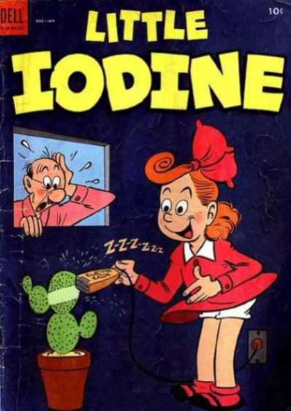Little Iodine 21 - Cactus - Electric Razor - Red Headed Girl - Bald Man - Red Dress