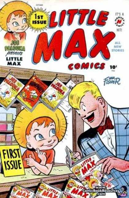 Little Max Comics 1 - 1st Issue - Boy - Straw Hat - Joe Palooka - Blue Eyes
