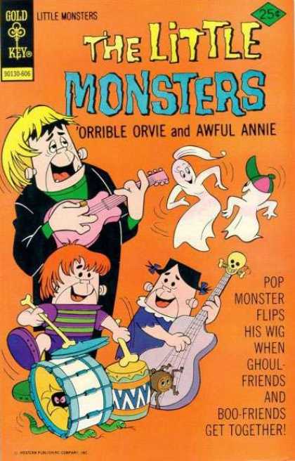 Little Monsters 34 - Gold Key - Orrible Orvie - Awful Annie - 25c - Pop Monster